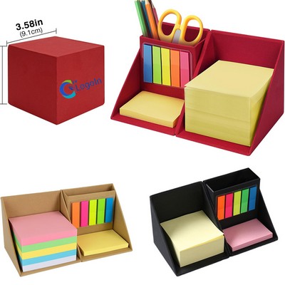 Creative Sticky Notes and Page Markers with Kraft Paper Box