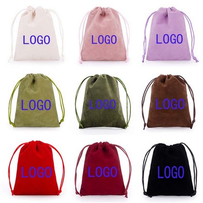 Drawstring dust-proof flannel bag