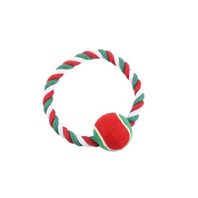 Tug Rope Tennis Ball For Dog