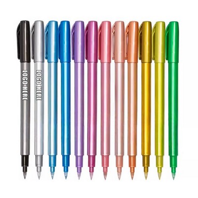 12-Color Permanent Marker Set