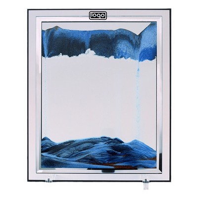 3D Mirror Edge Square Quicksand Painting Ornament