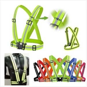 Adjustable Reflective Strap Safety Vest(Ocean)