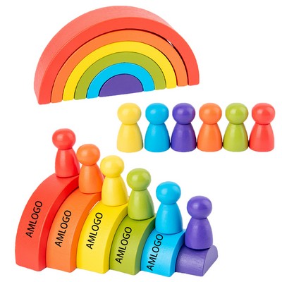 Colorful Wooden Block Tower