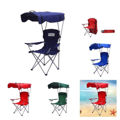 Foldable Beach Chair with Sunshade