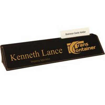 Laser Engraved Desk Wedge - Black/Engraves Athletic Gold