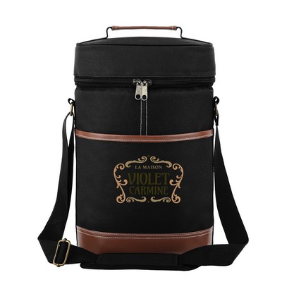 Double Bottle Insulated Wine Cooler Bag