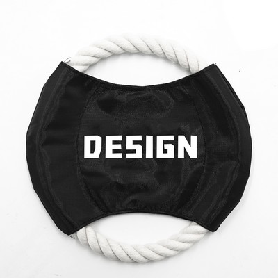 Dog Flying Disc Cotton Rope Toy