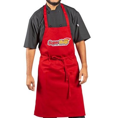 6 oz Polyester Twill Butcher Apron with Adjustable Neck