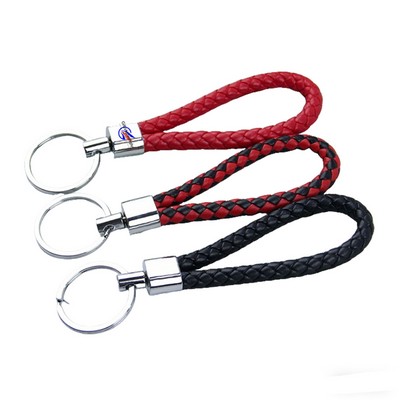 PU Leather Keychain For Car Key Chain With Key Ring
