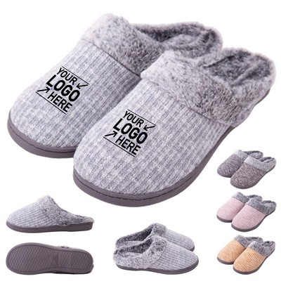 Cozy Fleece Lined Indoor Slippers