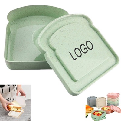 Portable Wheat Straw Bread Snack Storage Container Box