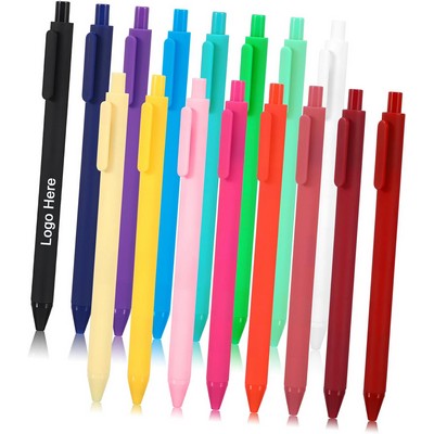0.5mm Fine Point Retractable Colorful Gel Ink Quick Drying Cute Pens