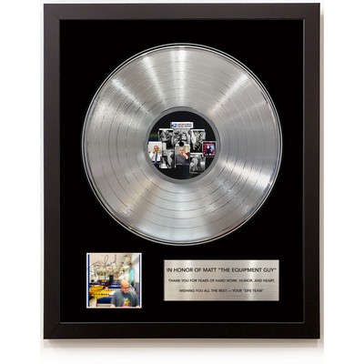 Platinum Framed 12" Record - Plate + Insert - 16 x 20