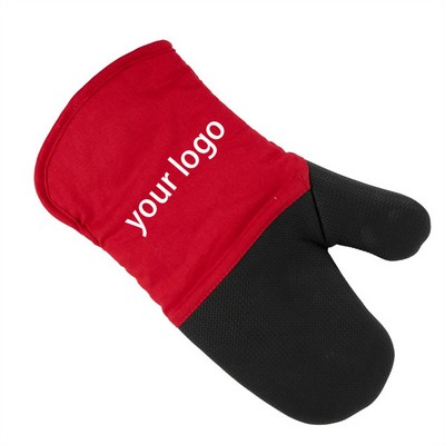 Neoprene Oven Mitt With Cotton Cuff