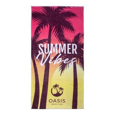 ProColor Luxe Poly Velour Beach Towel (30"x 60")