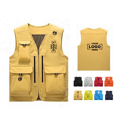 Multi-pocket work vest