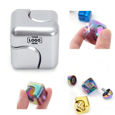 Colorful Metal Gyroscope Dazzling Creative Rotating Cube