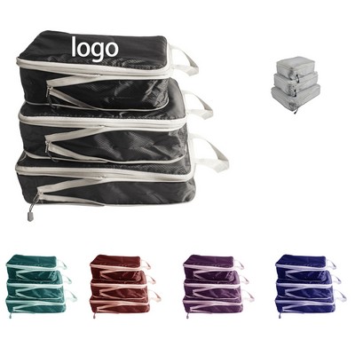 Four-Piece Nylon Luggage Organizer Set