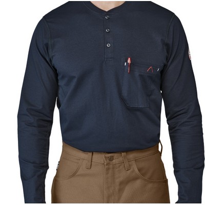 Bulwark Men's Flex Knit Henley