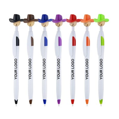 Plastic Cowboy Ballpoint Pen