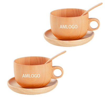 Handcrafted Wooden Coffee Mug Collection