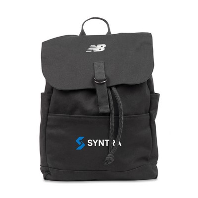 New Balance® Recycled Cotton Canvas Backpack - Black