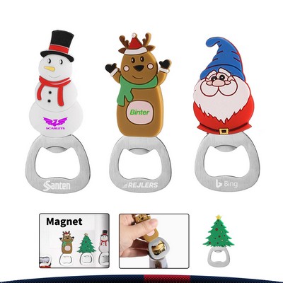YuleClink Christmas Fridge Magnet Bottle Opener