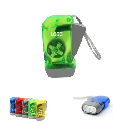 Hand Crank Squeeze Flashlight