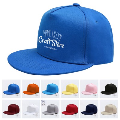 Hip Hop Flat Brim Cap