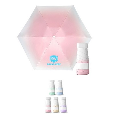 Gradient Black Coating Five-Fold Umbrella