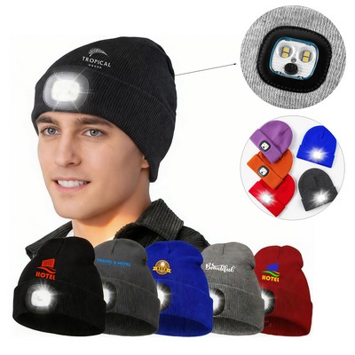Rechargable LED Knit Beanie