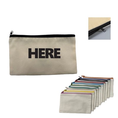 Canvas Zipper Pen Pouch