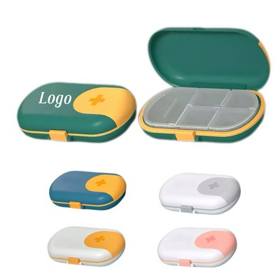 Portable Pill Organizer with Blade Cutter