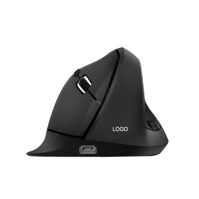 Dual-Mode Wireless Mouse Rechargeable Bluetooth + 2.4G Optical Mouse Silent Click Ergonomic