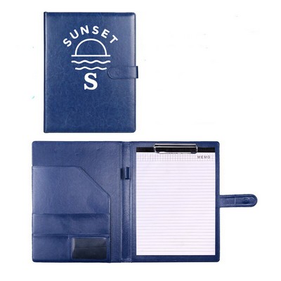 PU Leather Magnetic Snap Folder Organizer