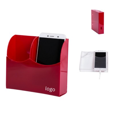 Acrylic Wall Mounted Remote and Phone Holder