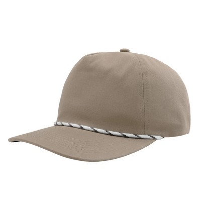 5-Panel Mid-Profile Chino Twill Classic Fit Cap