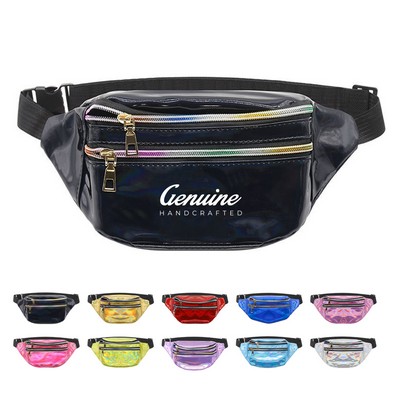 Laser Holographic Running Fanny Pack