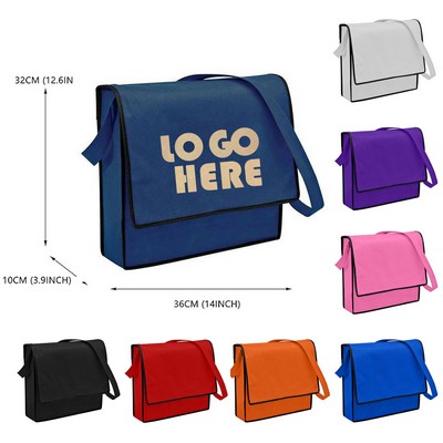 Long Shoulder Strap Double Layer Flap Satchel