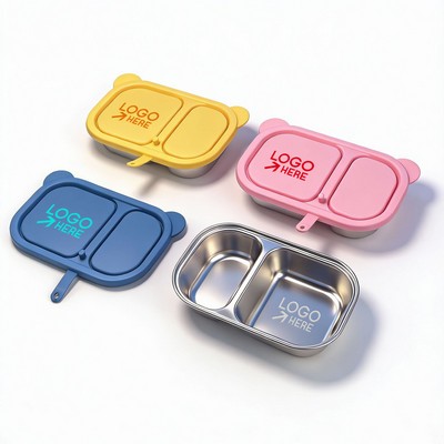 Stainless Steel Snack Container With Silicone Lids