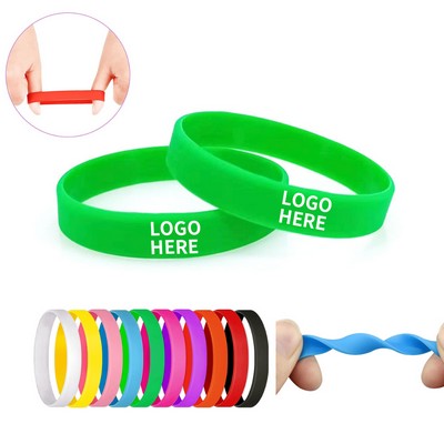 Embossed Multicolor Silicone Bands