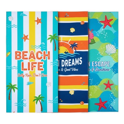 400GSM Poly-Cotton Full Color Beach Towel