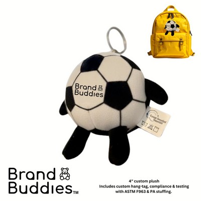 Brand Buddies 4" Custom Soccer Ball Plush Keychain World Cup
