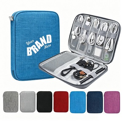 Heathered Multi-Purpose Digital Cable Storage Pouch
