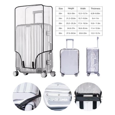 Waterproof PVC Clear Suitcase Cover
