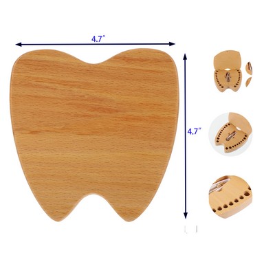 Deciduous Teeth Memorial Wooden Box