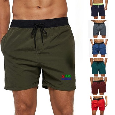 Mens Quick Dry Beach Shorts with Pockets