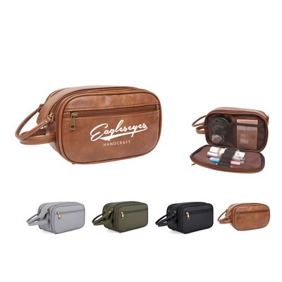 PU Leather Toiletry Bag
