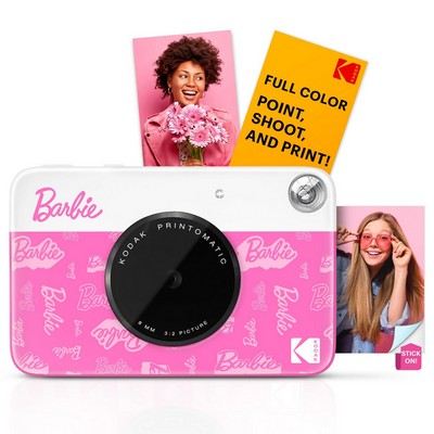 Barbie x Kodak Printomatic Full-Color Instant Print Digital Camera - 5MP Portable Barbie Camera P...