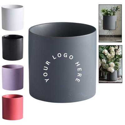 Round Ceramic Planter